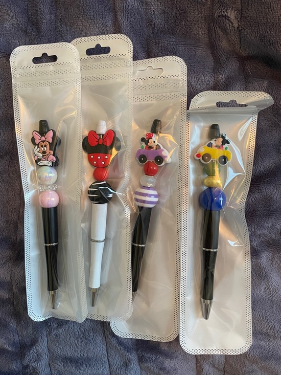 Hand Crafted Other - Disney-themed beaded pens